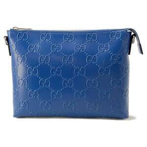 Gucci Shoulder Bag GG Embossed Messenger Clutch